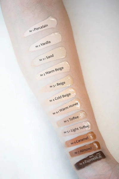 Tind of norway Omega Foundation nr.6 Caramel (Dyp med gylden/varm undertone)