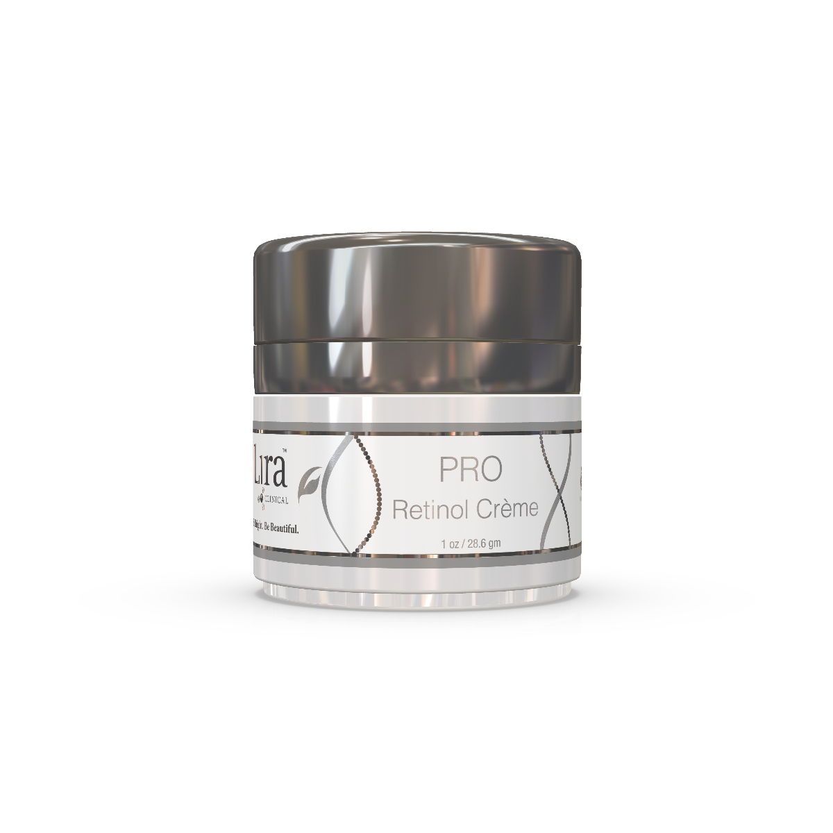 lira clinical retinol krem med sort bakgrunn forebygger og forebedrer hudaldring