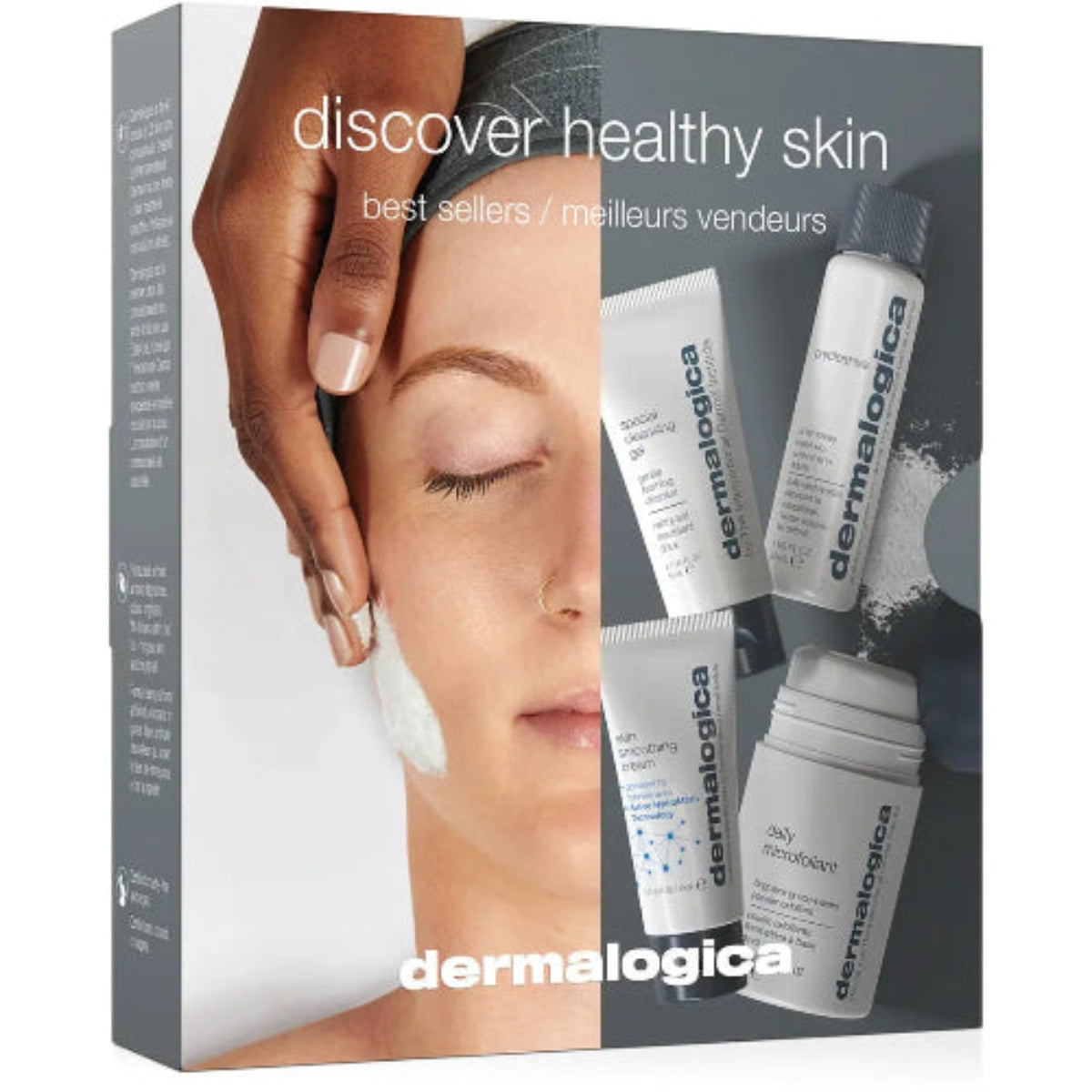 dyptrensende Pre Cleanse olje, skummende Special Cleansing Gel, risbasert Daily Microfoliant enzympulver og Skin Smoothing Cream fuktighetskrem for tørr hud