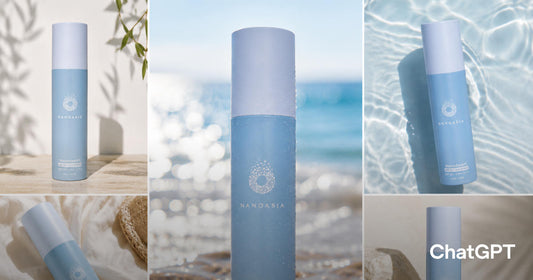 Nanoasia peeling tube ved bladskygger, hav og steiner, boblende gel for jevn og strålende hud