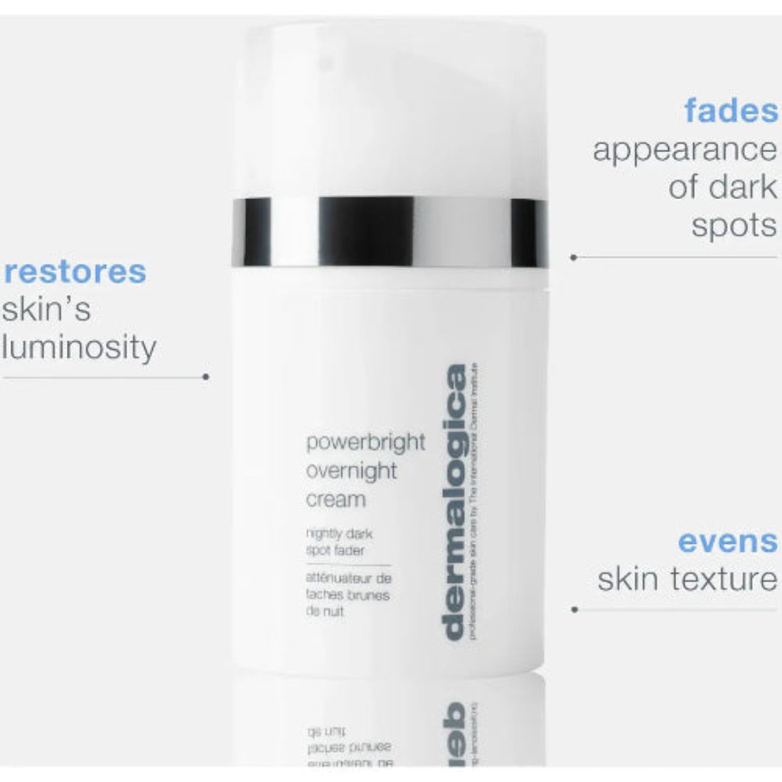 Dermalogica PowerBright Overnight Cream – gjenoppretter hudens glød, toner ned mørke flekker og jevner ut hudteksturen over natten