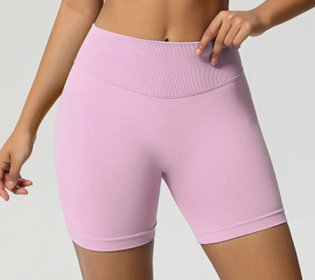 Sømløse sportsshorts for kvinner med løftende effekt