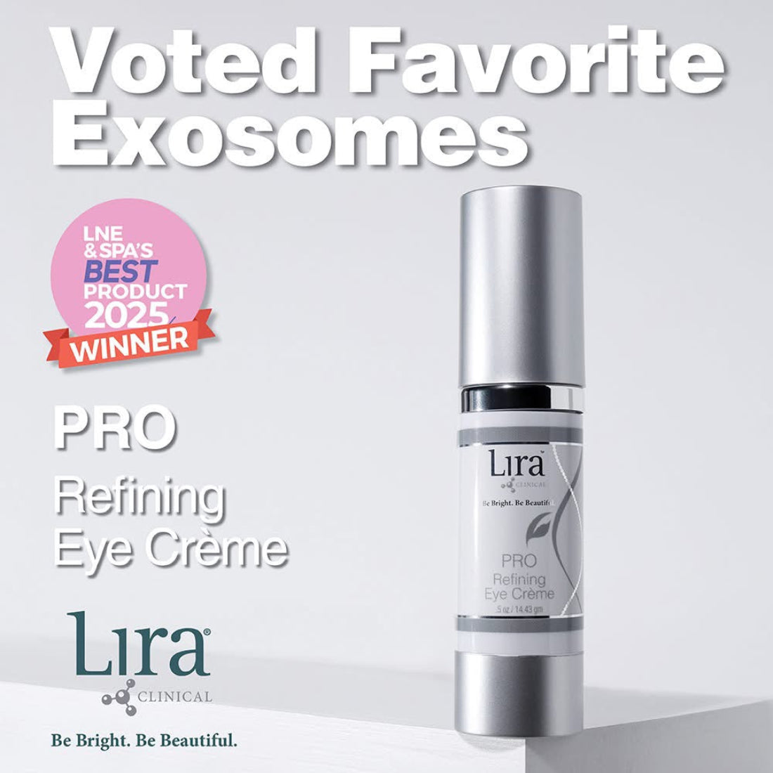 Lira Clinical PRO Refining Eye Crème – fuktighetsgivende øyekrem for fastere og mer strålende øyeparti